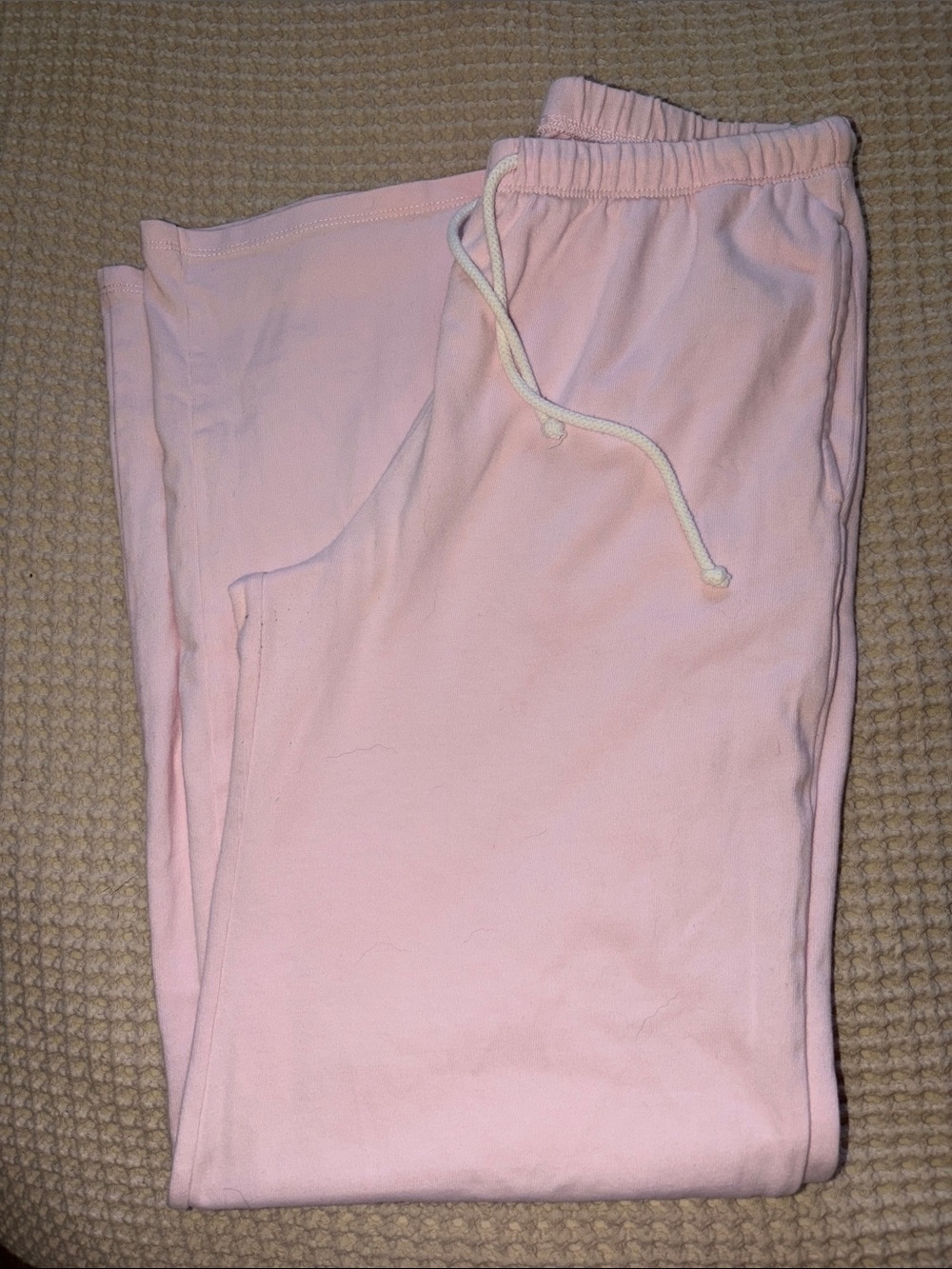 Pink Kids Drawstring Sweatpants
